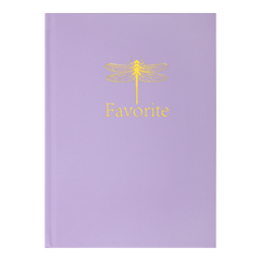 Записная книжка FAVOURITE, PASTEL, А5, 96 л., клетка, офсет крем, тв. лам. обложка, сиреневая