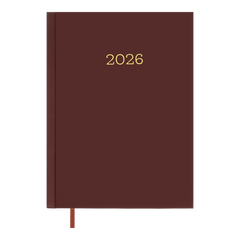 Щоденник датований 2026 MONOCHROME, A5, бордовий