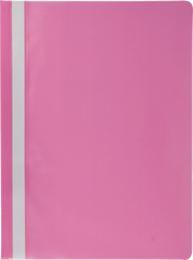 Папка-скоросшиватель с механизмом "усики", JOBMAX, А4, 110/110 мкм, розовая