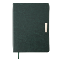 Щоденник недатований SALERNO, A5, зелений, штучна шкіра