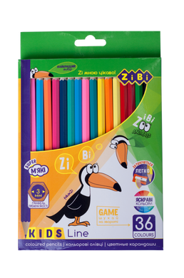Кольорові олівці, 36 кольорів, KIDS Line