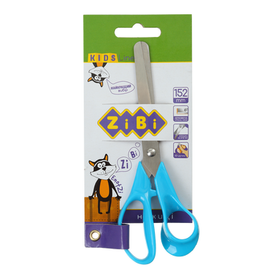 Ножницы детские 152 мм с пластиковыми 3D-ручками, синие, KIDS Line