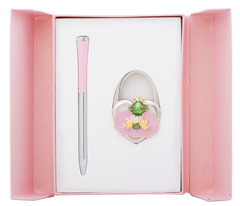 Набор подарочный "Fairy Tale": ручка (Ш) + крючек д/ сумки, розовый