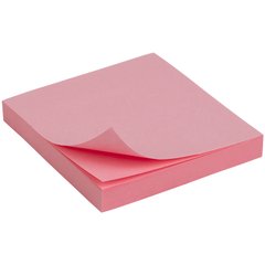 Блок бумаги с липким слоем 75x75 мм, 100 листов, роз