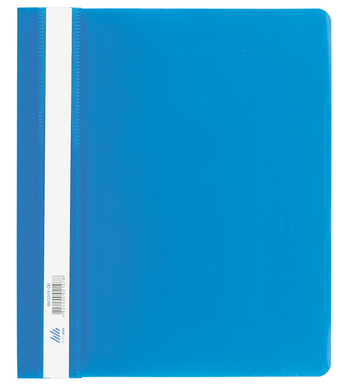 Папка-швидкозшивач з механізмом "вусики", А5, 120/160 мкм, синя