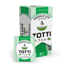 Чай зелений TOTTI Tea «Смарагдовий лист», пакетований, 2г*25*32