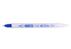 Ручка-коректор капілярна TWIN, 0,5 мм / 3,0 мм, сині чорнила