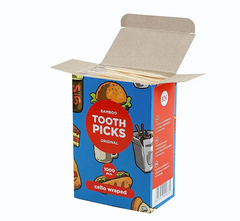 Зубочистки 1000шт бамбук (індивідуальна Паперова упаковка) К-Tooth Picks