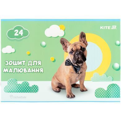 Зошит для малювання, 24 арк., скоба, софт тач + УФ лак, RH