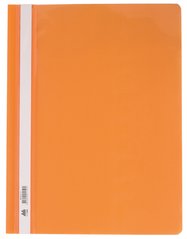 Папка-скоросшиватель с механизмом "усики", А4, 120/160 мкм, оранжевая