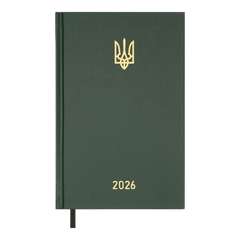 Щоденник датов. 2026 AIRY, A5, зелений, бумвініл