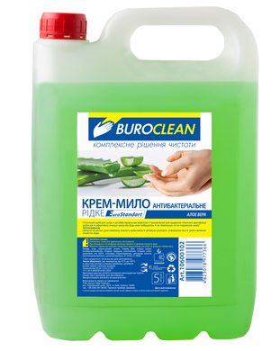 Крем-мило рідке антибактеріальне BuroClean EuroStandart 5л АЛОЕ ВЕРА