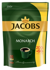 Кава розчинна 250г, пакет, JACOBS MONARCH