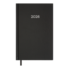 Щоденник датов. 2026 SIMPLE, A5,чорний , бумвініл