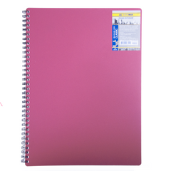 Зошит для нотаток CLASSIC, А4, 80 аркушів, клітинка, пластикова обкладинка, червоний