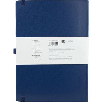 Книга записнаяя Partner Grand, 295*210, 100 листов, точка, т-синяя